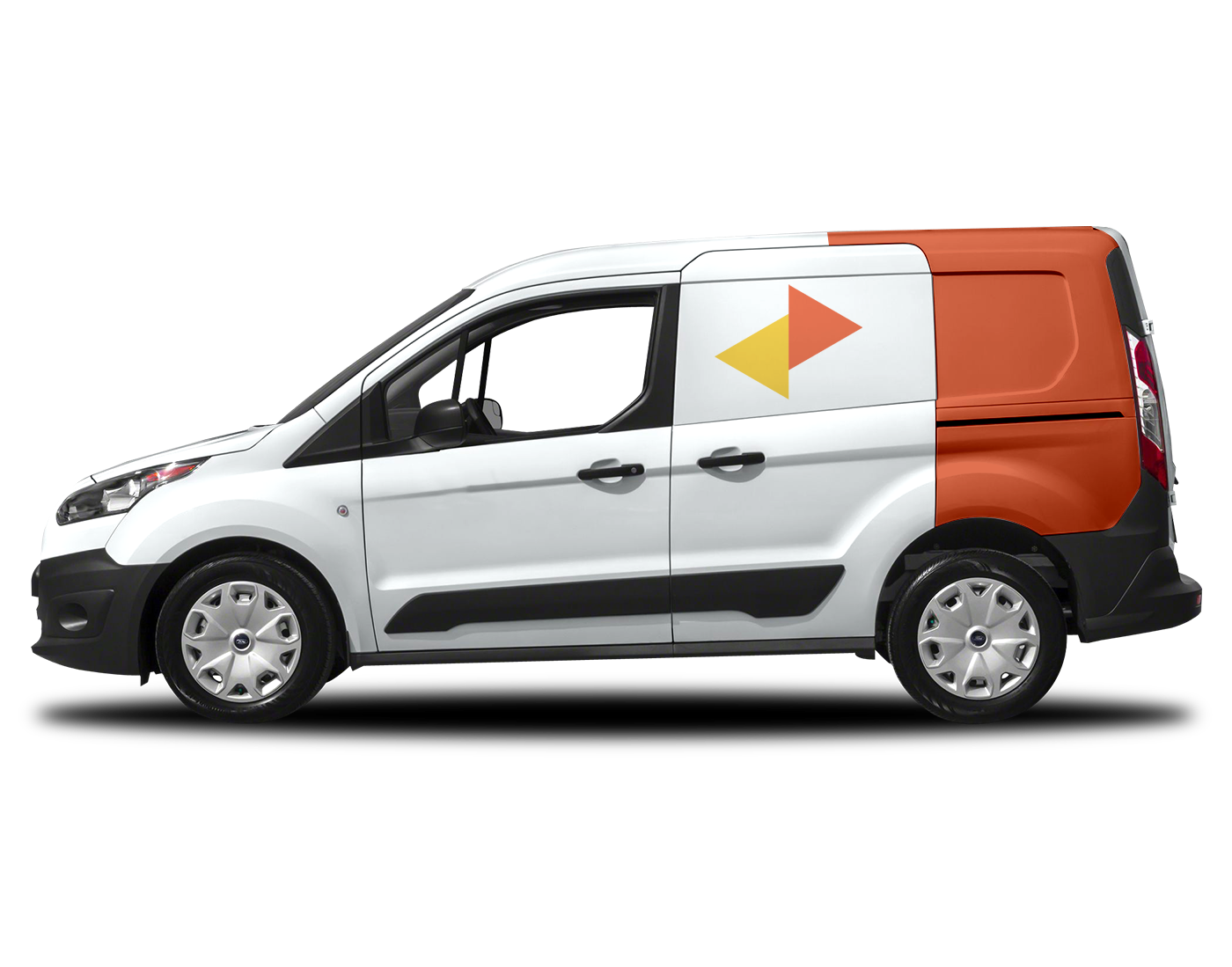 Geeroo delivery van driving on a road